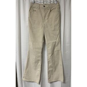 Levis Jeans Womens 8 Beige 70s High Rise Flare Corduroy Pants Ladies